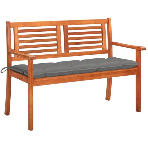  The Living Store Vrtna klop za 2 osebi z blazino 120 cm trden evkaliptus - Klop, (21466488) Slike