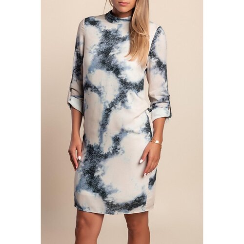 Fenzy Elegantna Mini Haljina S Printom, Bež Boje Slike
