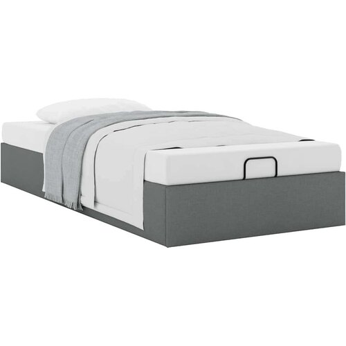 VidaXL okvir za krevet bez madraca tamnosivi 80x200 cm od tkanine Slike