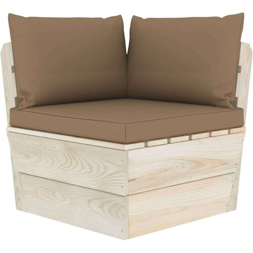  Kutna sofa od paleta s jastucima impregnirana smrekovina Cijene