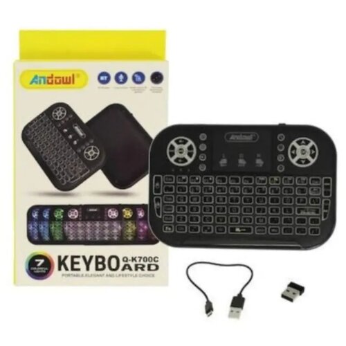 Mini RGB tastatura sa punjivom baterijom i USB vezom Cene
