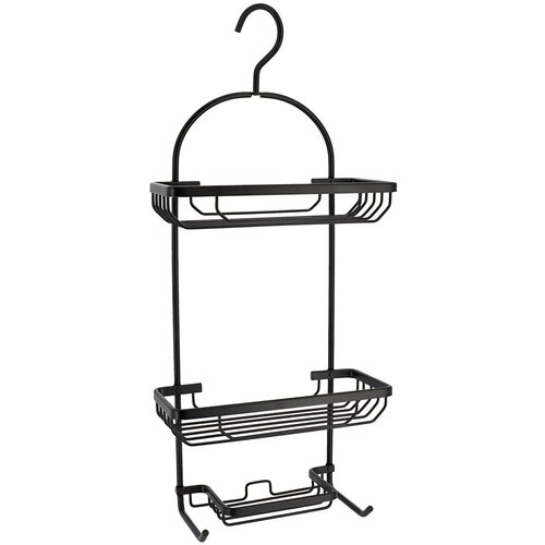 Tendance žičana polica sa 3 nivoa sa kukom 65x28x12,5 crna 91008108 Slike