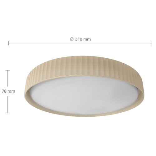  Brilagi - LED plafonska svetiljka LUCIA LED/24W/230V prečnik 31 cm bež Slike