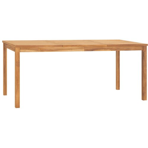  5-dijelni vrtni blagovaonski set od masivne tikovine Smeđa Dužina stola 180 cm Slike