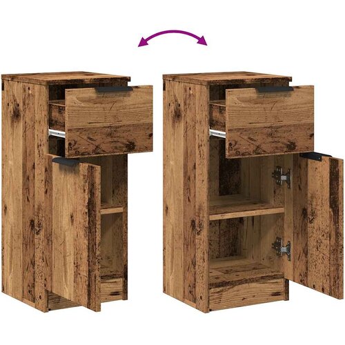  Komoda boja staro drvo 30 x 30 x 70 cm od konstruiranog drva Slike