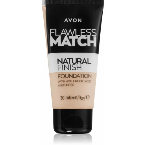 Avon Flawless Match Natural Finish hidratantni puder SPF 20 nijansa 115P Pale Pink 30 ml