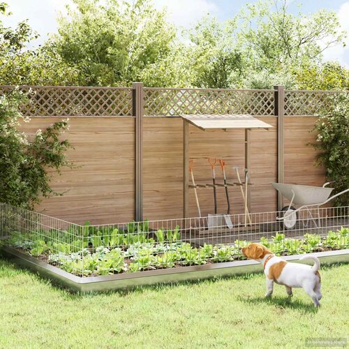  Ograda za vrt s kolčićima 48 pcs 55 x 50 cm Mesh Srebrna Cene
