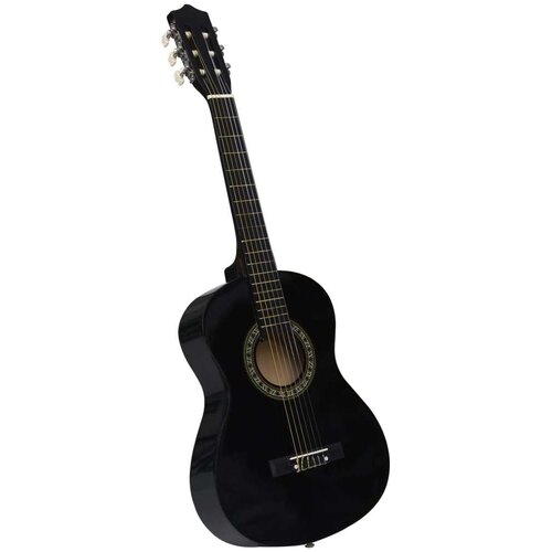 VidaXL Klasična gitara za početnike i djecu crna 1/2 34&amp;quot; Slike