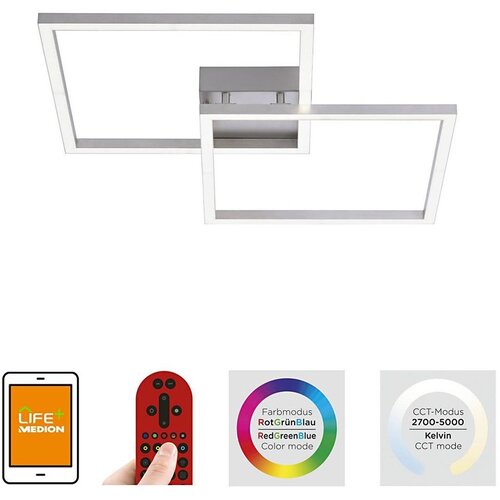 LEUCHTEN DIREKT 16429-55 - LED RGB prigu&amp;scaron;iva svetiljka 2xLED/12,5W/230V + daljinski upravljač Slike