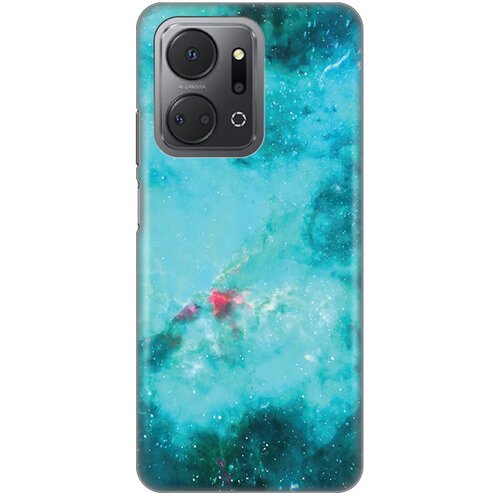  Silikonska maska za Honor X7a Marbel Sky Print akvamarin Slike
