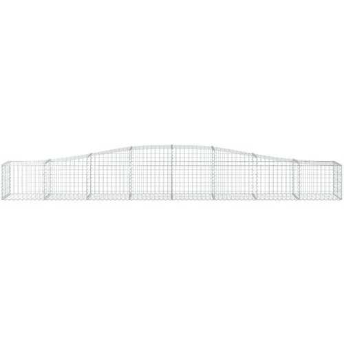  Gabionska ko&amp;scaron;ara s lukom 400x50x40/60 cm pocinčano željezo Slike