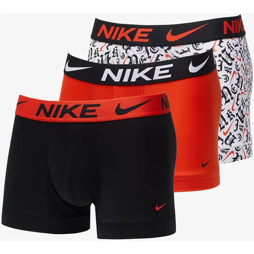 Nike DRI-FIT ES MICR TRUNK 3PK Muške bokserice, crvena, veličina