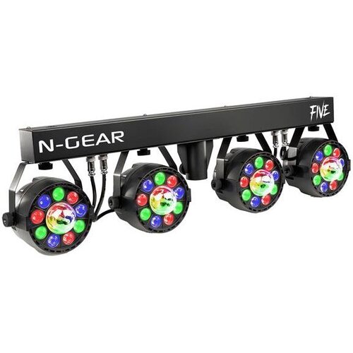 N-gear PB-FIVE Partybar, DMX in-out, stalak, 4 LED RGB glave, kontrola, strobo Cene