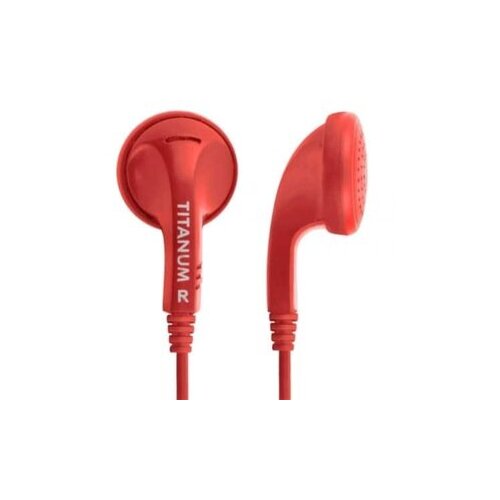  Slu&amp;scaron;alice TITANUM In-Ear, red, TH108R Slike