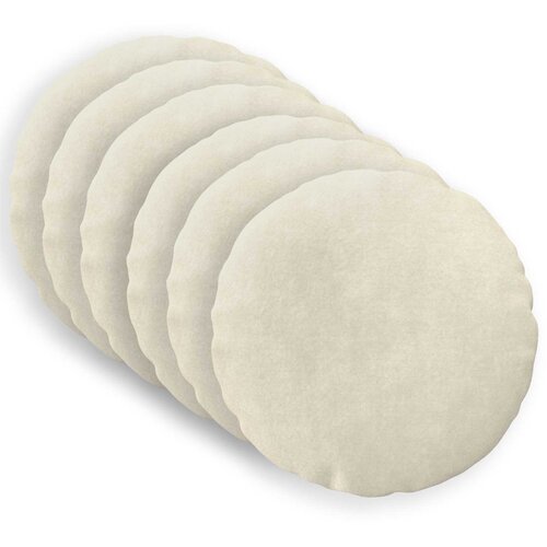  Presvlaka za jastuk 6 pcs HEERLEN Krem &amp;Oslash; 50 cm Mikrofibra Flis Slike