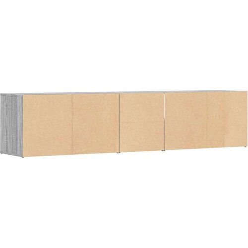vidaXL Kutni ormarić siva boja hrasta 200x40x45 cm konstruirano drvo Cijene