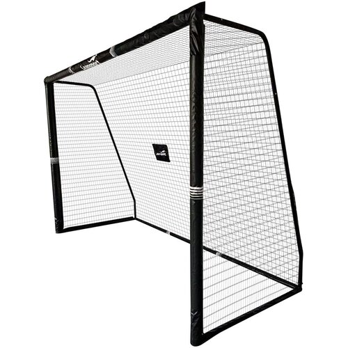 Metalni nogometni gol s mrežom i za&amp;scaron;titom na stupovima 180 &amp;times; 120 &amp;times; 60 cm - crni Slike
