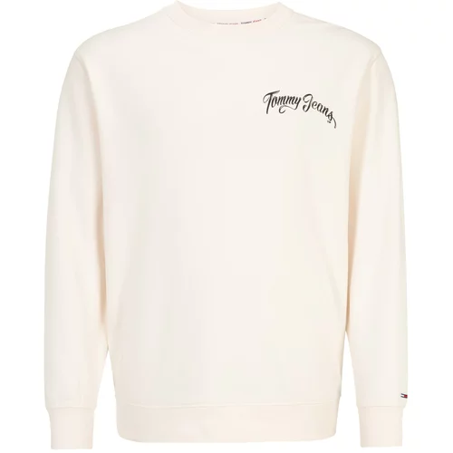 Tommy Jeans Plus Sweater majica svijetloplava / svijetlonarančasta / crna / bijela