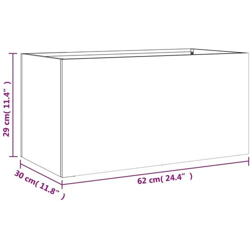 VidaXL Sadilica antracit 62 x 30 x 29 cm od hladno valjanog čelika Slike
