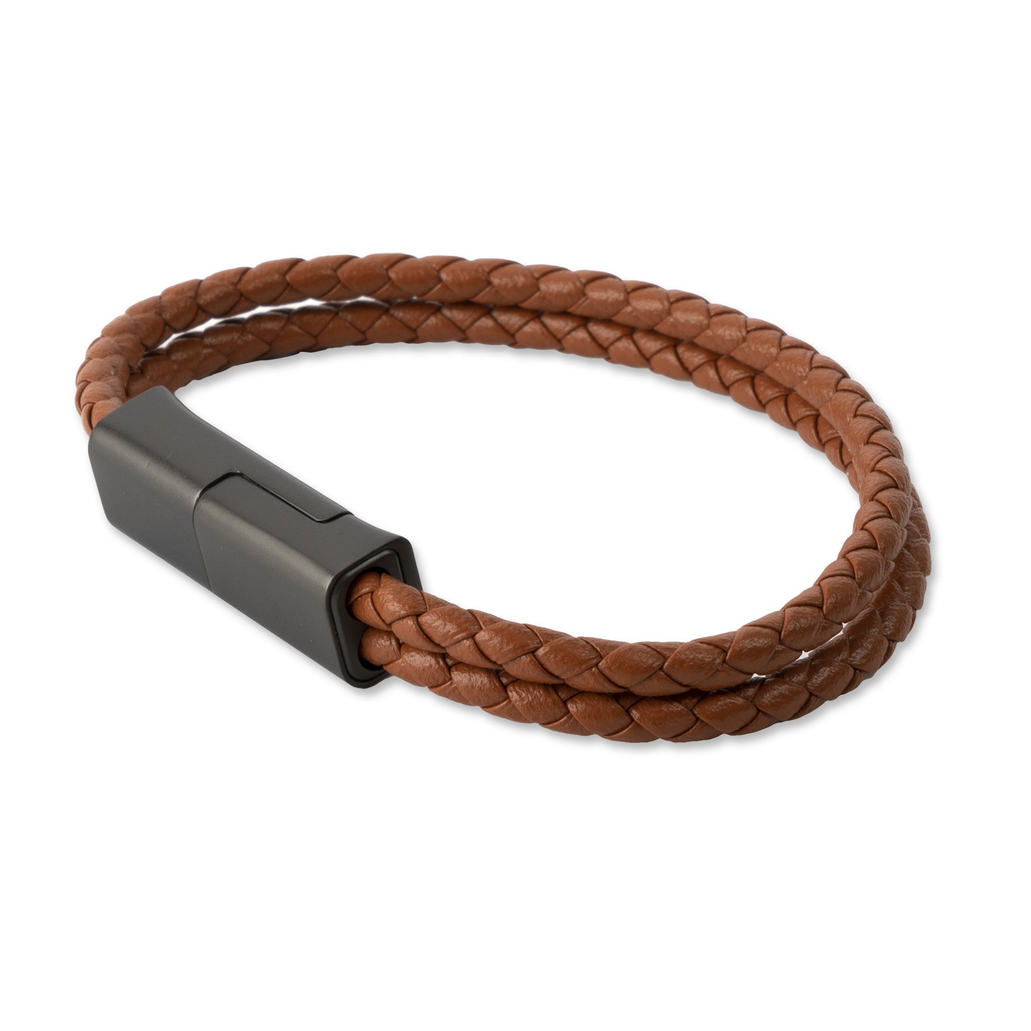 4SMARTS USB Tip-C polnilna zapestnica - rjava ( velikost L ) Slike