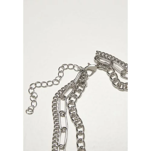 Urban Classics Accessoires Silver necklace with layered chain