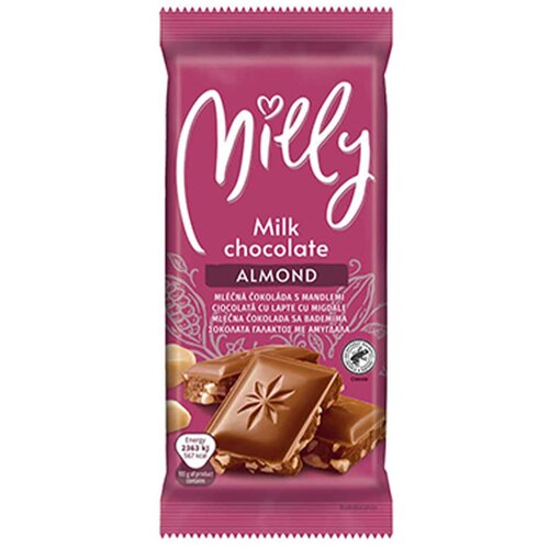Milly Mlecna cokolada sa bademom 100g Slike