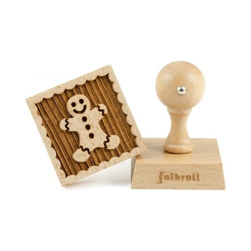 folkroll Gingerbread Man pečat za piškote, 55 x 55 mm Cene
