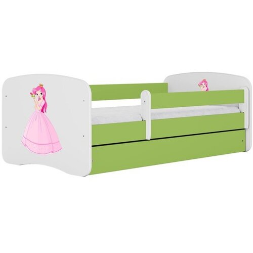 HAPPYKIDS Dječji krevet Dreamy princeza s ružom 180x80 bez madraca s ladicom Zelena Cene