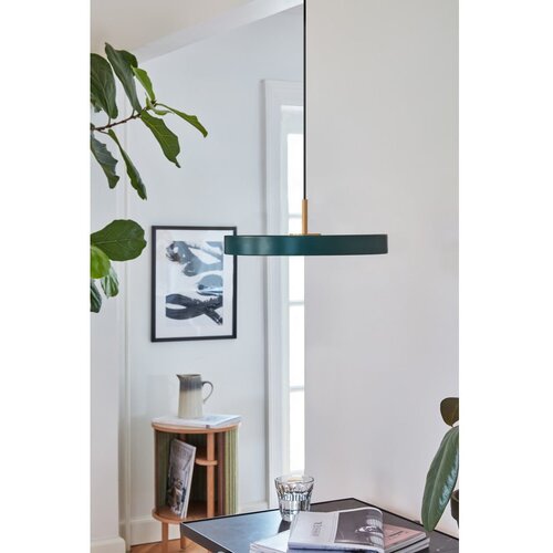 UMAGE Temno zelena LED viseča svetilka s kovinskim senčnikom &amp;oslash; 31 cm Asteria Mini &amp;ndash; Slike