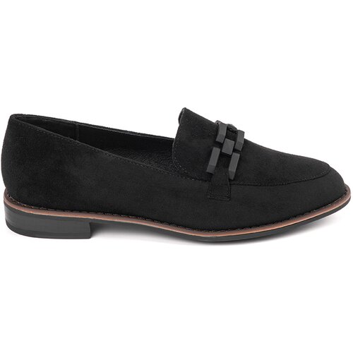 Sergio Leone Suede loafers with black chain Slike