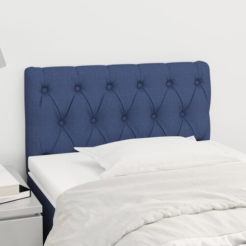 VidaXL Uzglavlje plavi 80x7x78/88 cm od tkanine Slike