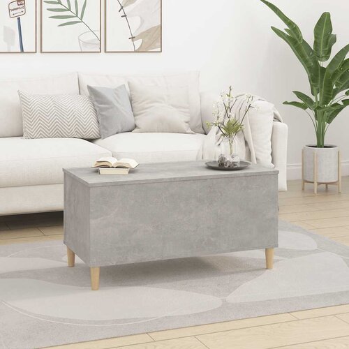  Stolić za kavu siva boja betona 90x44,5x45 cm konstruirano drvo Slike