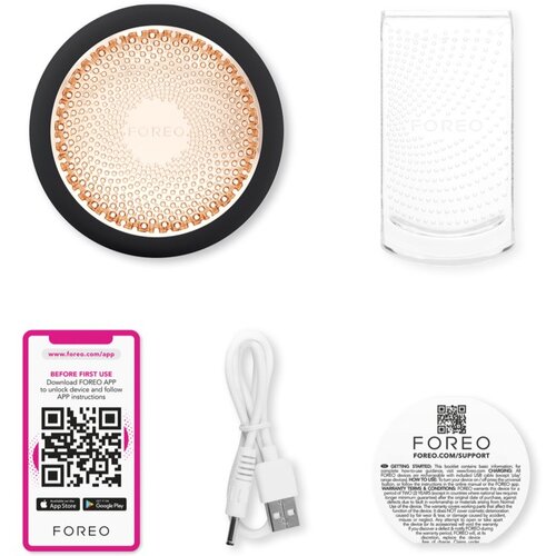 Foreo UFO&amp;trade; 3 5-in-1 sonični uređaj za ubrzano djelovanje maske za lice Black 1 kom Slike