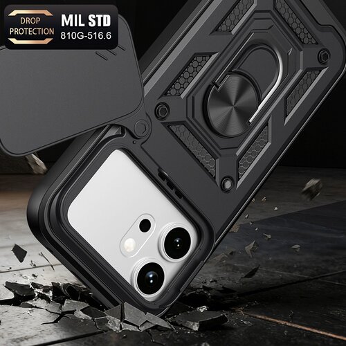 Techsuit serija CamShield za&amp;scaron;titna maskica za Honor 600 / 600 Pro &amp;ndash; crna Slike