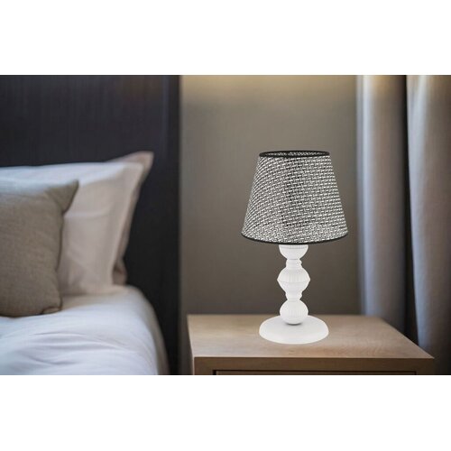 Opviq Stona lampa 301 Hazeran, 60 W, 45 cm, Siva Slike