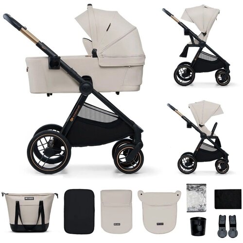Kinderkraft kolica za bebe set 2u1 nea 2 soft beige Slike