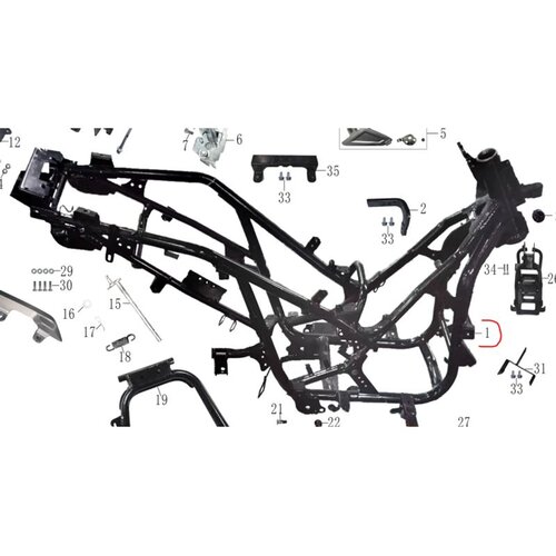  ram 6007-18-JW125 za skuter motovene new adviser Cene