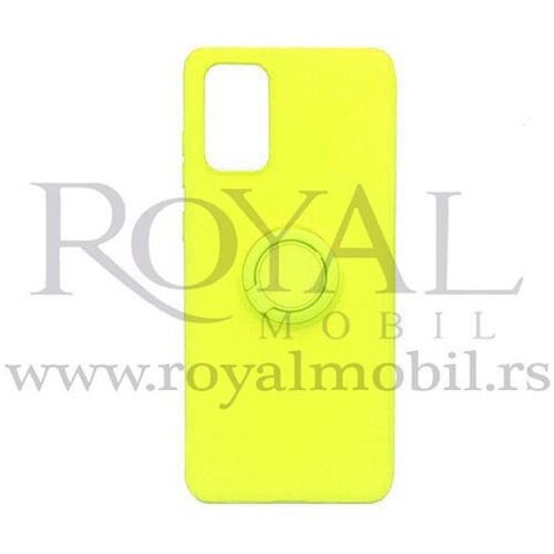  silikonska futrola kolor sa prstenom za samsung A815 / N770 galaxy A81 / note 10 lite 2020 zuta Slike