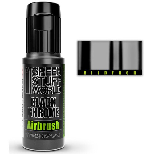 Green Stuff World Black Chrome Paint 17ml | Crna hrom boja za airbrush Cene