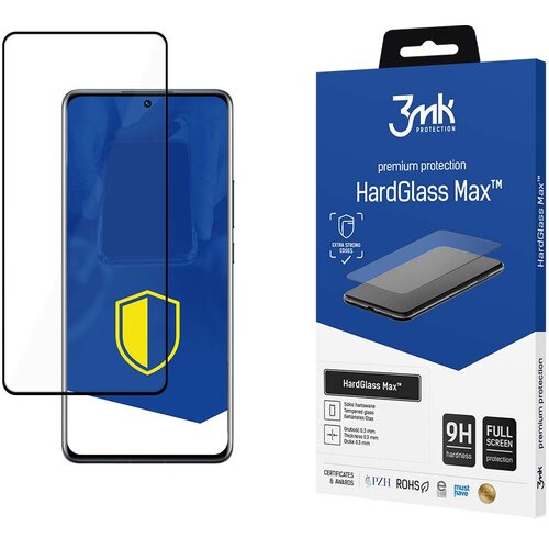 3mk HARDGLASS MAX ZA XIAOMI 12 PRO POKROV OHI&amp;Scaron;JA IZ ČRNEGA KALJENEGA STEKLA, (21999941) Slike