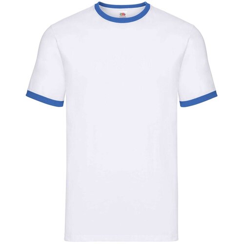 Fruit Of The Loom White T-shirt Ringer Cene