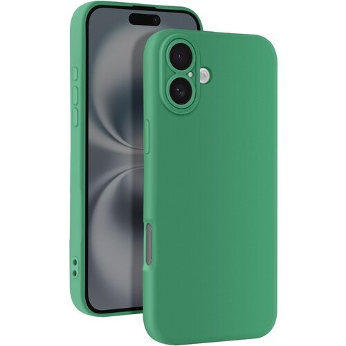 AVIZAR Ohišje za iPhone 16 Plus Silikonsko gladko zaščiteno ohišje za fotoaparat, Zelena, (5000014205) Cene