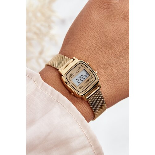 Kesi Women's retro digital watch Ernest E54102 gold Slike
