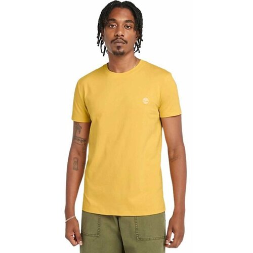 Timberland žuta muška majica TA2BPR EG4 Slike