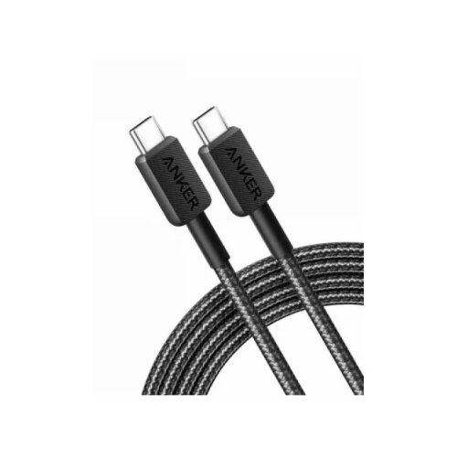 Anker 322 USB-C to USB-C Kabl 3ft PLETENI CRNI Slike