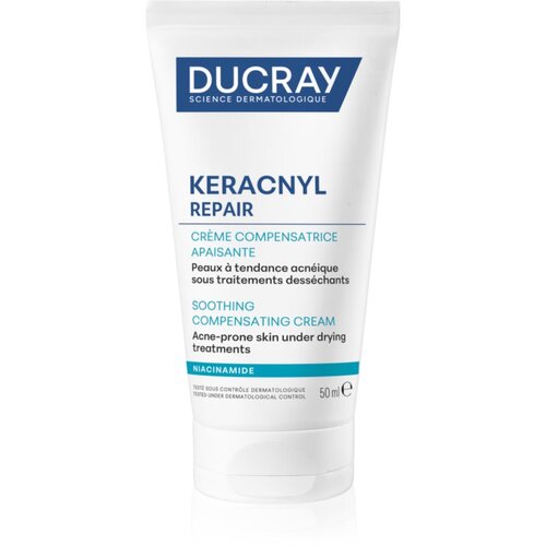 Ducray Keracnyl Repair Soothing Compensating Cream umirujuća i hidratantna krema za osjetljivo lice sklono aknama 50 ml Cijene