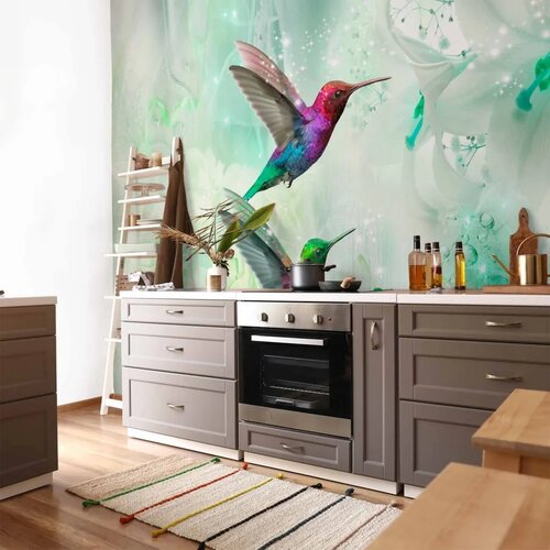  Foto tapeta - Colourful Hummingbirds (Green) 100x70 Vodootporna Slike