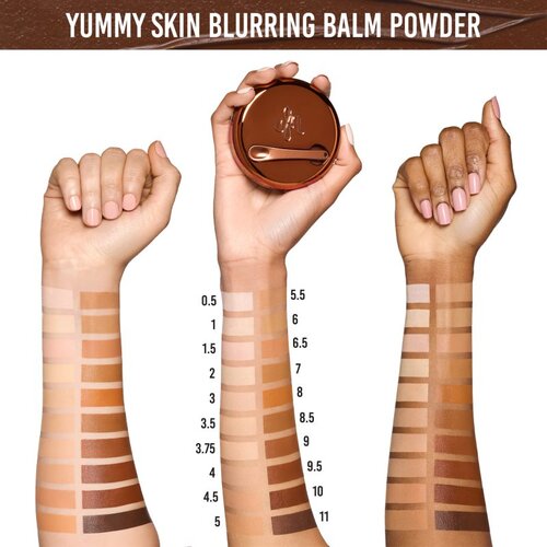 Danessa Myricks Beauty Yummy Skin Blurring Balm Powder kompaktni kremasti puder odtenek 7 - Tan-Dark With Neutral Undertones 18 g Slike