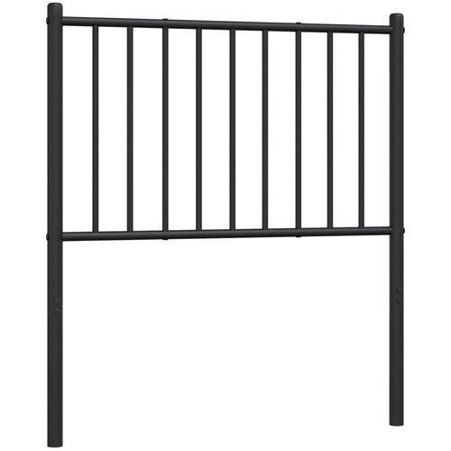 Maison Chic kovinsko posteljno vzglavje - vzglavna omarica - nočna omarica črno 80 cm, (21704428) Slike