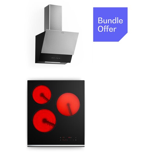 Klarstein Verosteel steklokeramična kuhalna plošča + Verosteel brezglava napa | 45 cm Cene